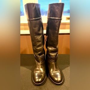 Coach Black Leather Boots